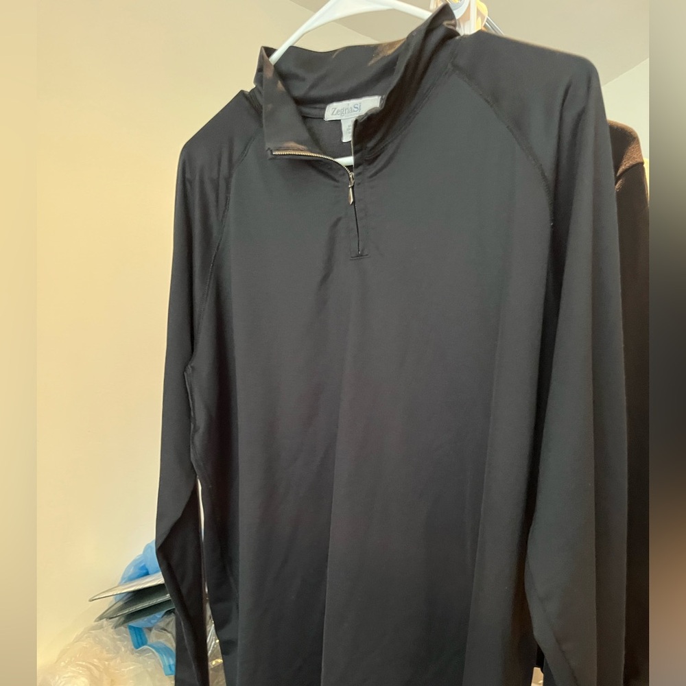 Black Quarter-Zip Pullover